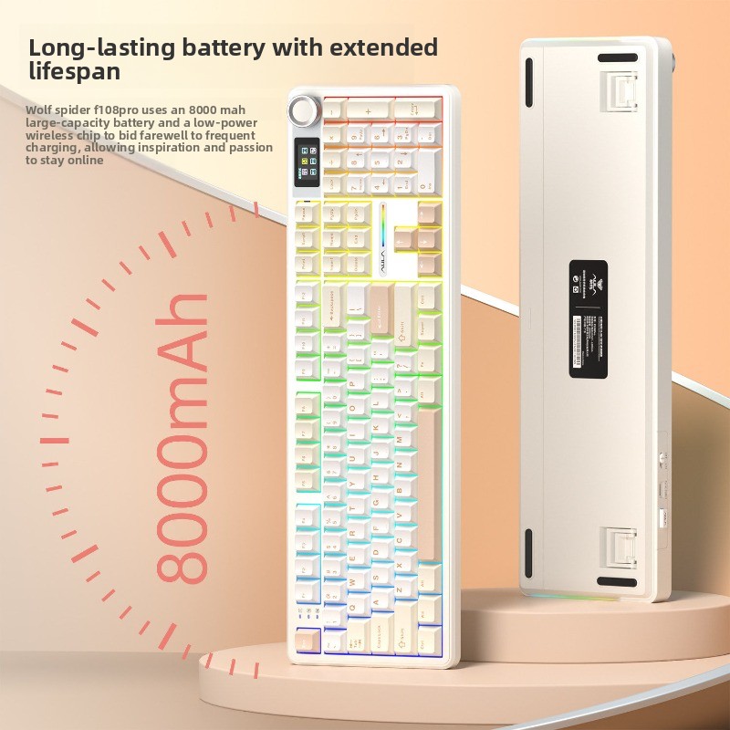Esports Gaming Uk - AULA F108 PRO Tri-Mode Wireless Mechanical
