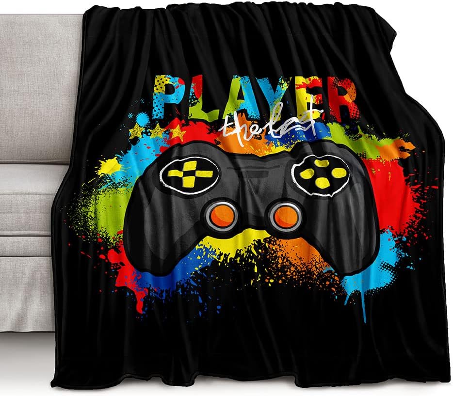Esports Gaming Bed - Gaming Graphic Fleece Throw Blanket,Ultra Soft