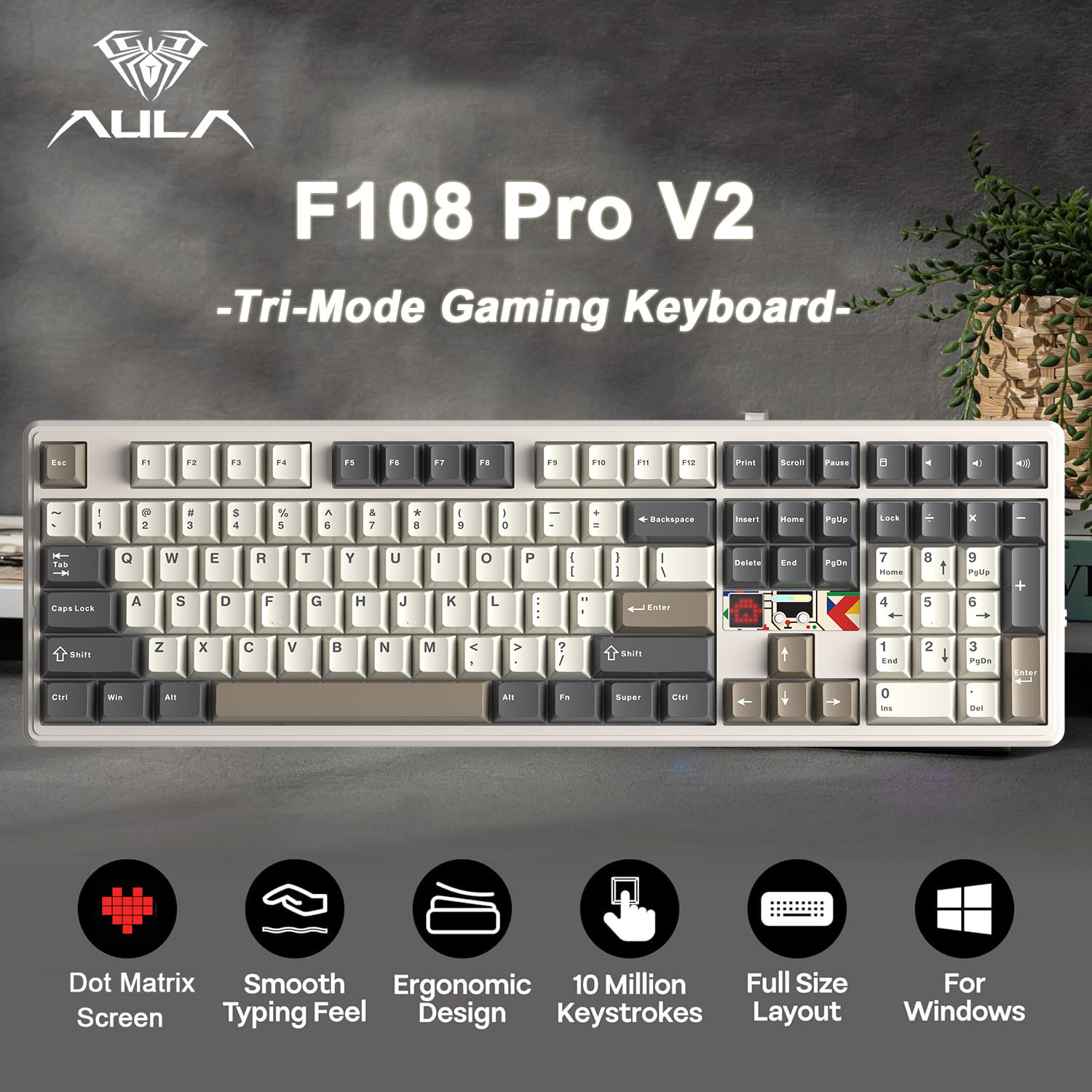 AULA F108 Pro V2 100% Layout M - đánh giá và giá Esports Gaming Uk
