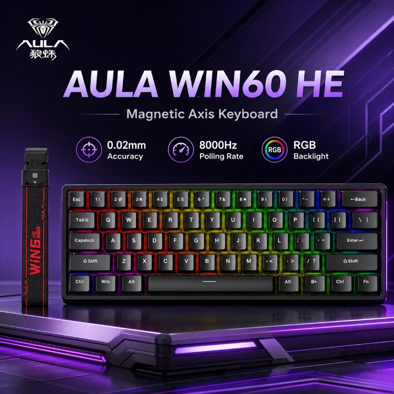 AULA WIN60 HE Magnetic Axis Ke - đánh giá và giá Esports Gaming Uk