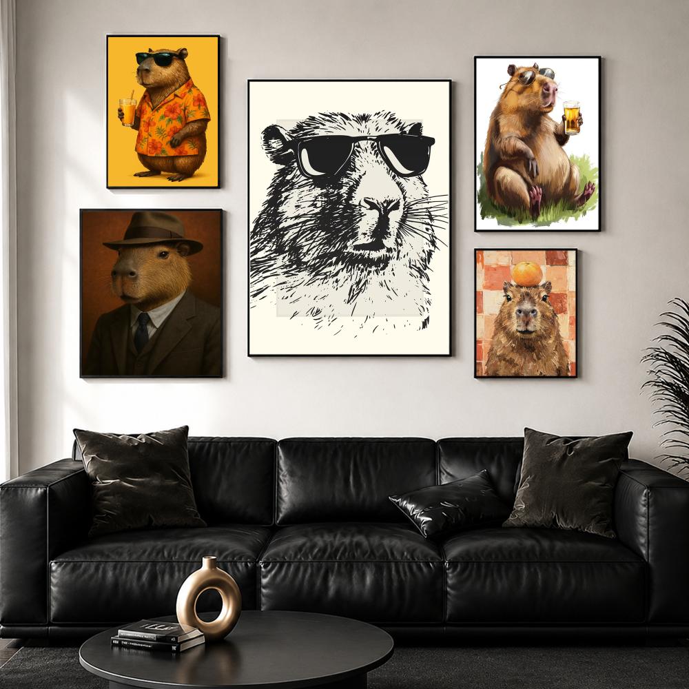 Sunglasses Capybara Print Wall - đánh giá và giá Esports And Gaming Lounge