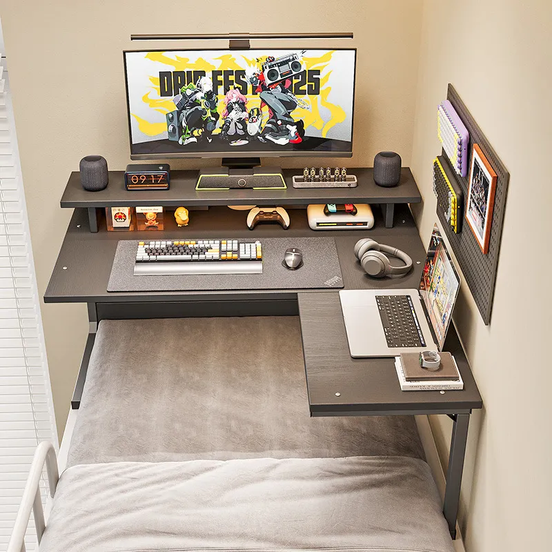 L Shaped Corner Desk for Dormi - đánh giá và giá Esports Gaming Bed