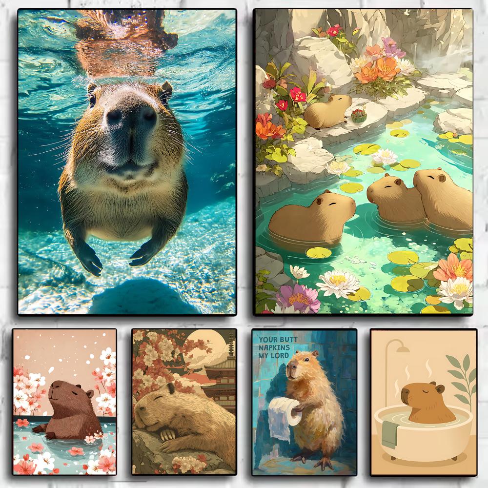 Healing Capybara Poster Art Po - đánh giá và giá Esports And Gaming Lounge