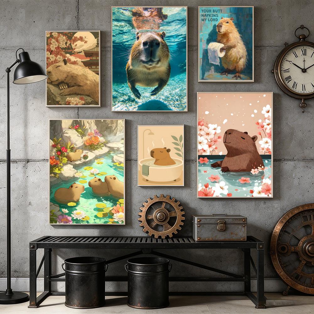 Healing Capybara Poster Art Po - đánh giá và giá Esports And Gaming Lounge