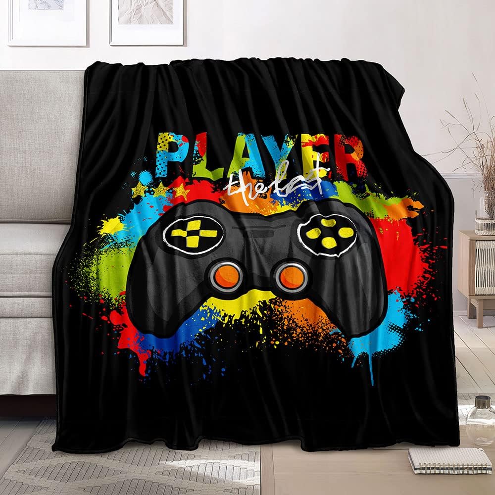 Gaming Graphic Fleece Throw Bl - đánh giá và giá Esports Gaming Bed