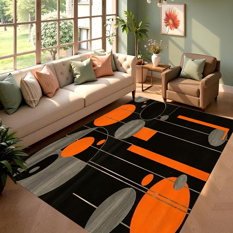 Gaming Room Black Orange Geome - đánh giá và giá Esports Gaming Hotel