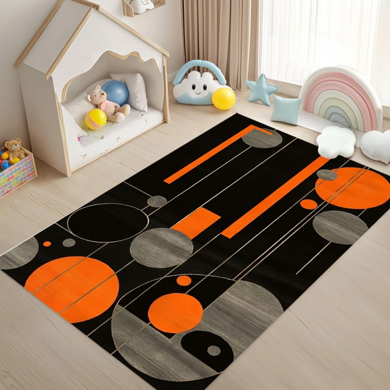 Gaming Room Black Orange Geome - đánh giá và giá Esports Gaming Hotel