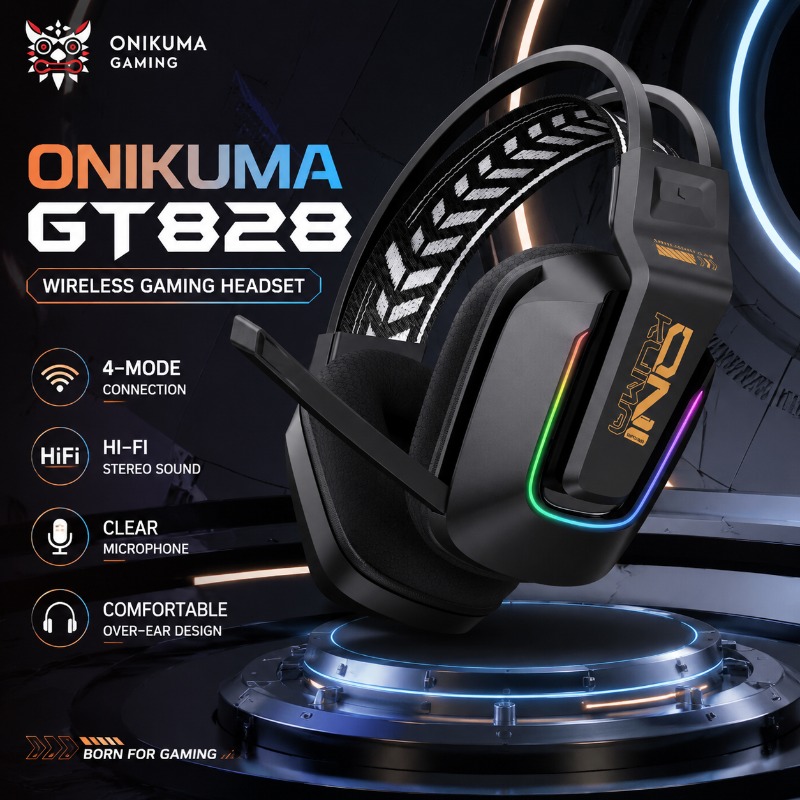 ONIKUMA GT828 Gaming Headset 4 - đánh giá và giá Esports Gaming Gear