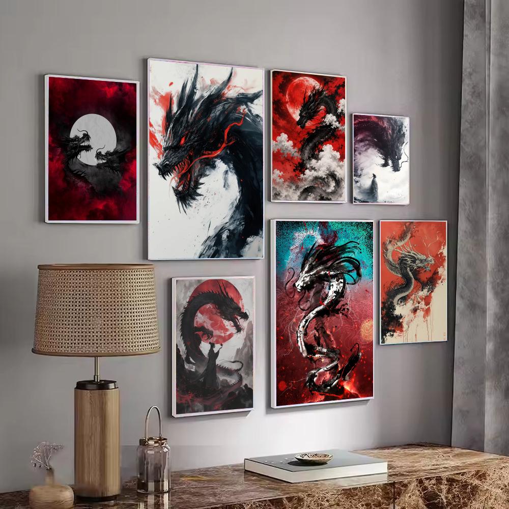 Black Dragon Poster Waterproof - đánh giá và giá Esports And Gaming Lounge
