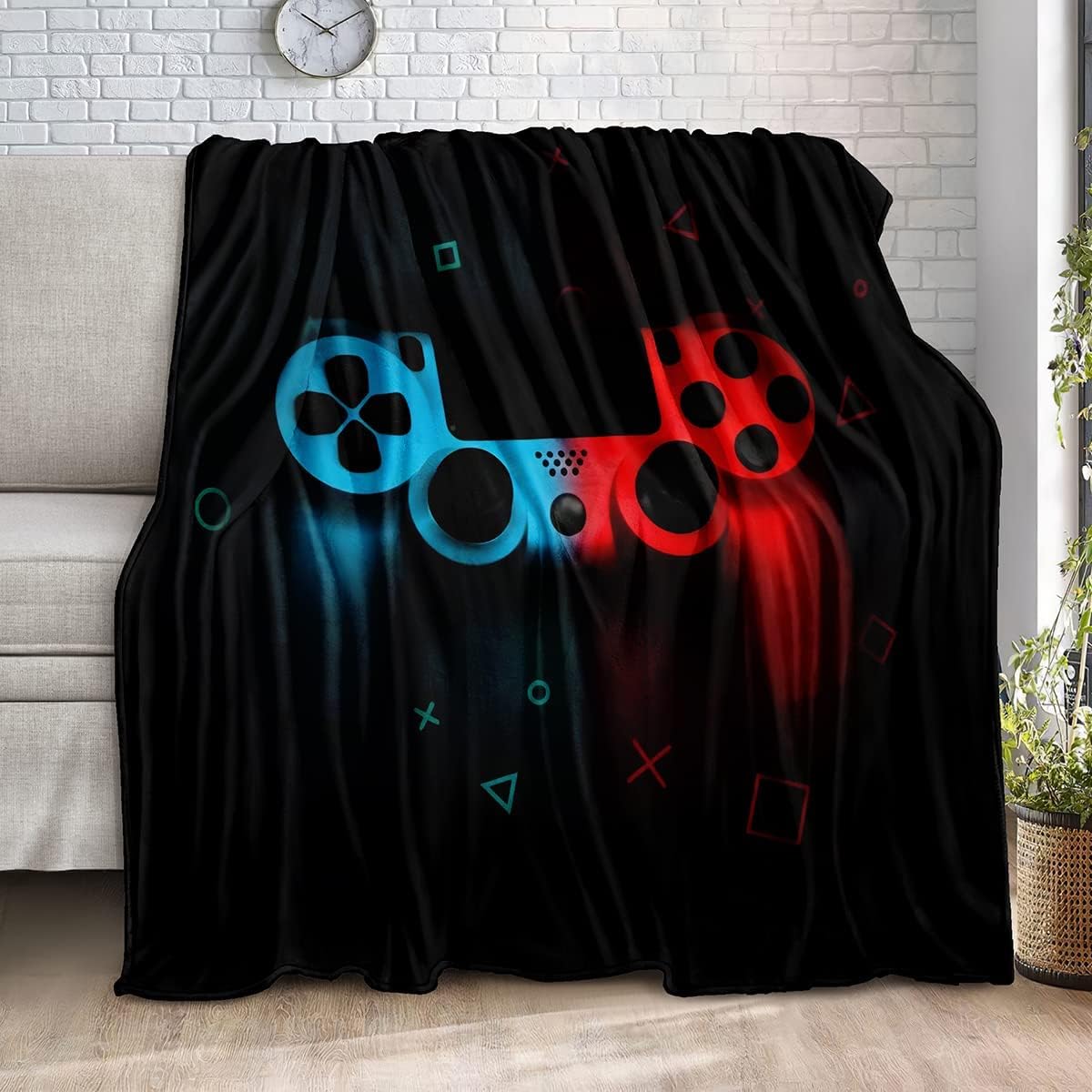 Gaming Pattern Fleece Throw Bl - đánh giá và giá Esports Gaming Bed