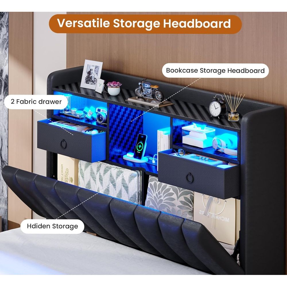 Twin Bed with Storage Board, 2 - đánh giá và giá Esports Gaming Bed