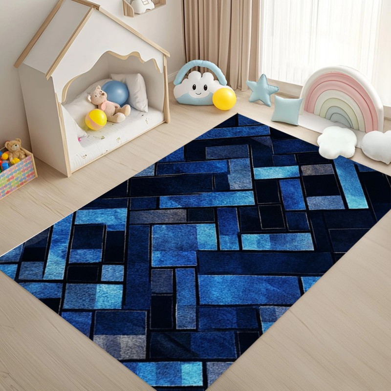 Nordic Blue Geometric Patchwor - đánh giá và giá Esports Gaming Hotel